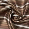 Horizontal Striped Silk Necktie Jacquard Brocade - Shades Of Brown / Off-White 2 Horizontal Striped Silk Necktie Jacquard Brocade - Shades Of Brown / Off-White -Fabrics And Fabrics Store 16130 1