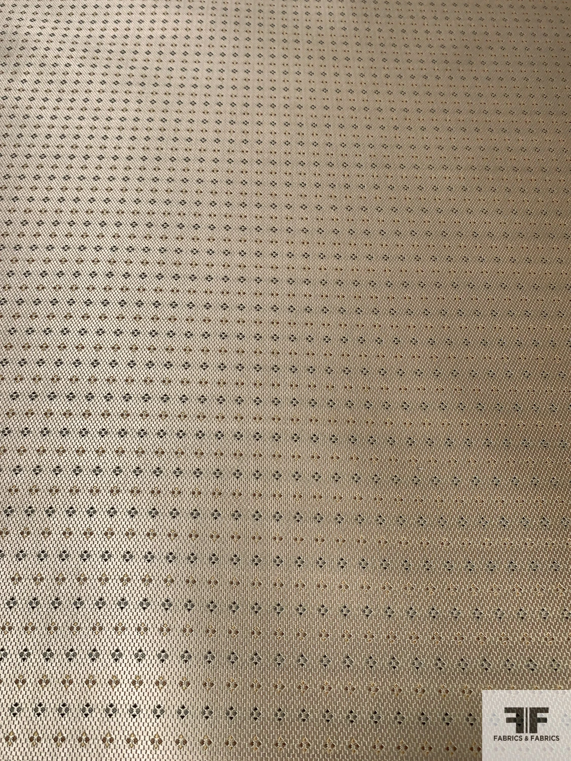 Diamond Dot Silk Necktie Jacquard Brocade - Gold / Turmeric / Black / Grey 6 Diamond Dot Silk Necktie Jacquard Brocade - Gold / Turmeric / Black / Grey - Image 4