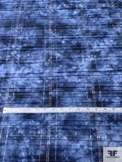 Tie-Dye Printed Pleated Cotton Novelty - Shades Of Blue -Fabrics And Fabrics Store 16213 4