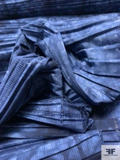 Tie-Dye Printed Pleated Cotton Novelty - Shades Of Blue -Fabrics And Fabrics Store 16213 8