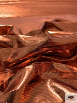 Pleated Lamé - Copper -Fabrics And Fabrics Store 16227 3