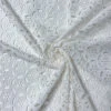 Interlocking Floral Embroidered Eyelet Cotton Voile - Off-White 2 Interlocking Floral Embroidered Eyelet Cotton Voile - Off-White -Fabrics And Fabrics Store 16275 1
