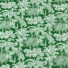 Italian Lela Rose Leaf And Floral Toile Printed Cotton Lawn - Green / White