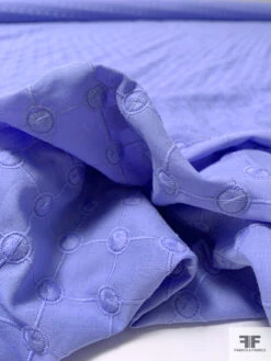 Lela Rose Dot Grid Embroidered Cotton Lawn - Periwinkle -Fabrics And Fabrics Store 16295 8