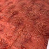 Fenced Leaves Printed Satin Burnout Silk Chiffon - Brick Reds / Grey -Fabrics And Fabrics Store 16304 7