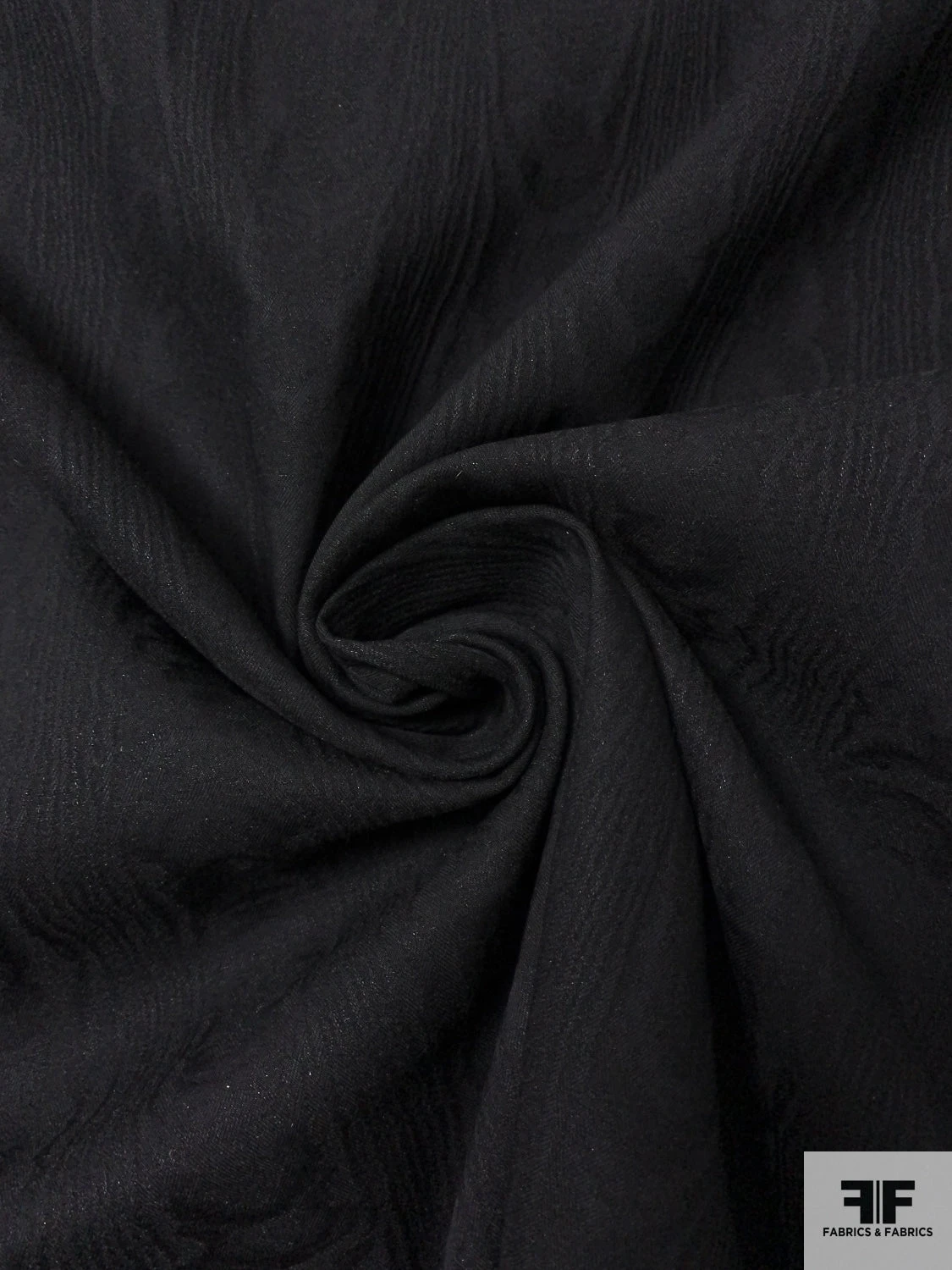 Lela Rose Moiré Stretch Cotton Twill - Black 5 Lela Rose Moiré Stretch Cotton Twill - Black - Image 3