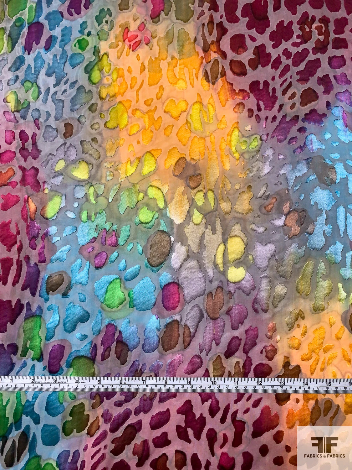 Animal Pattern Inspired Printed Satin Burnout Silk Chiffon - Multicolor 8 Animal Pattern Inspired Printed Satin Burnout Silk Chiffon - Multicolor - Image 6