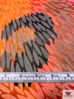 Ethnic-Inspired Large Circles And Striped Printed Satin Burnout Silk Chiffon - Marigold / Magenta / Olive 16 Ethnic-Inspired Large Circles And Striped Printed Satin Burnout Silk Chiffon - Marigold / Magenta / Olive -Fabrics And Fabrics Store 16459 6