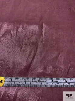 J Mendel Italian Solid Lamé Silk Chiffon - Wine Purple -Fabrics And Fabrics Store 16601 6