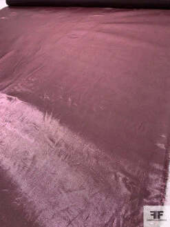 J Mendel Italian Solid Lamé Silk Chiffon - Wine Purple -Fabrics And Fabrics Store 16601 7