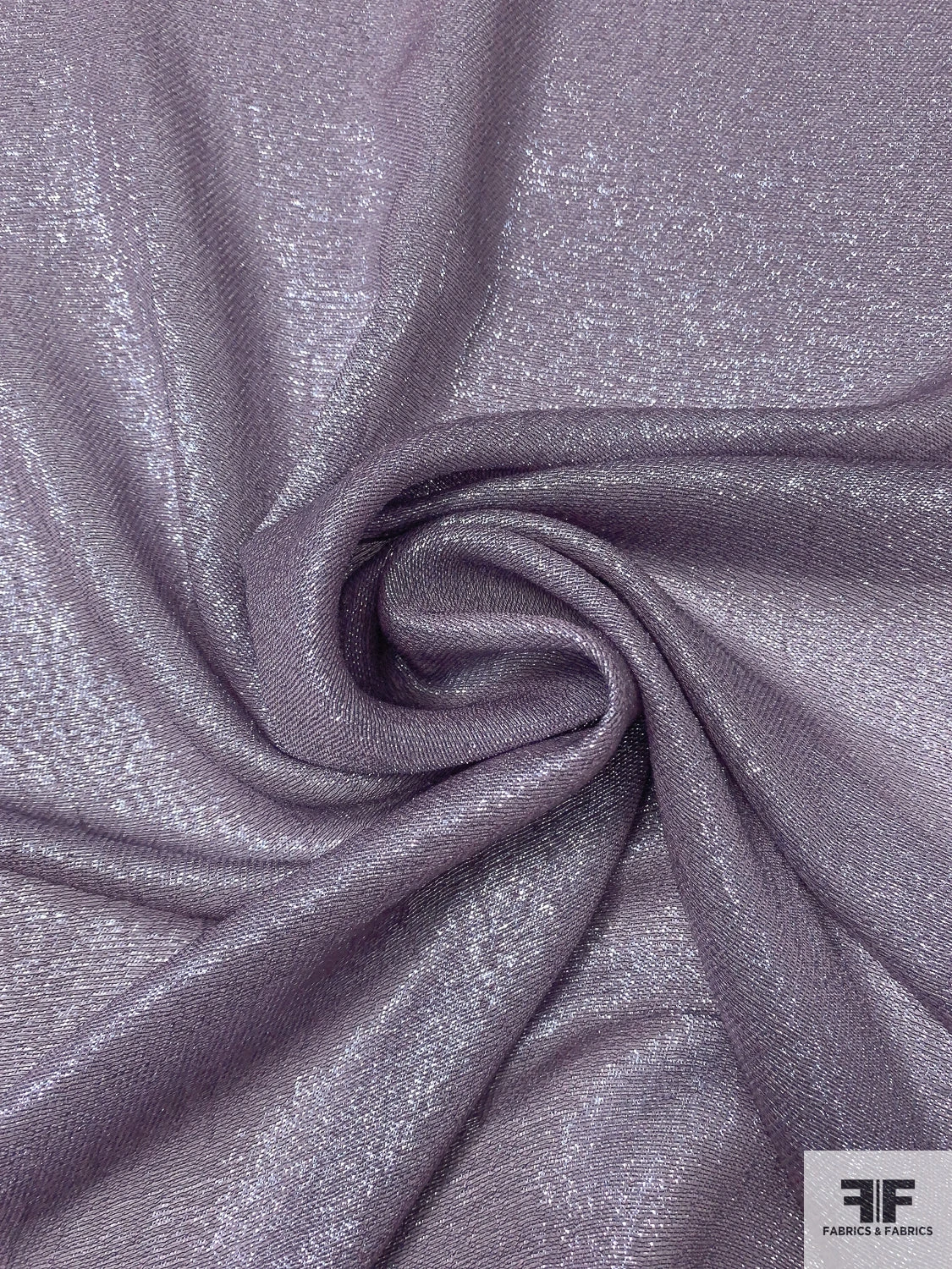 J Mendel Italian Lurex Pinstriped Silk Chiffon - Shimmery Lavender 4 J Mendel Italian Lurex Pinstriped Silk Chiffon - Shimmery Lavender - Image 2
