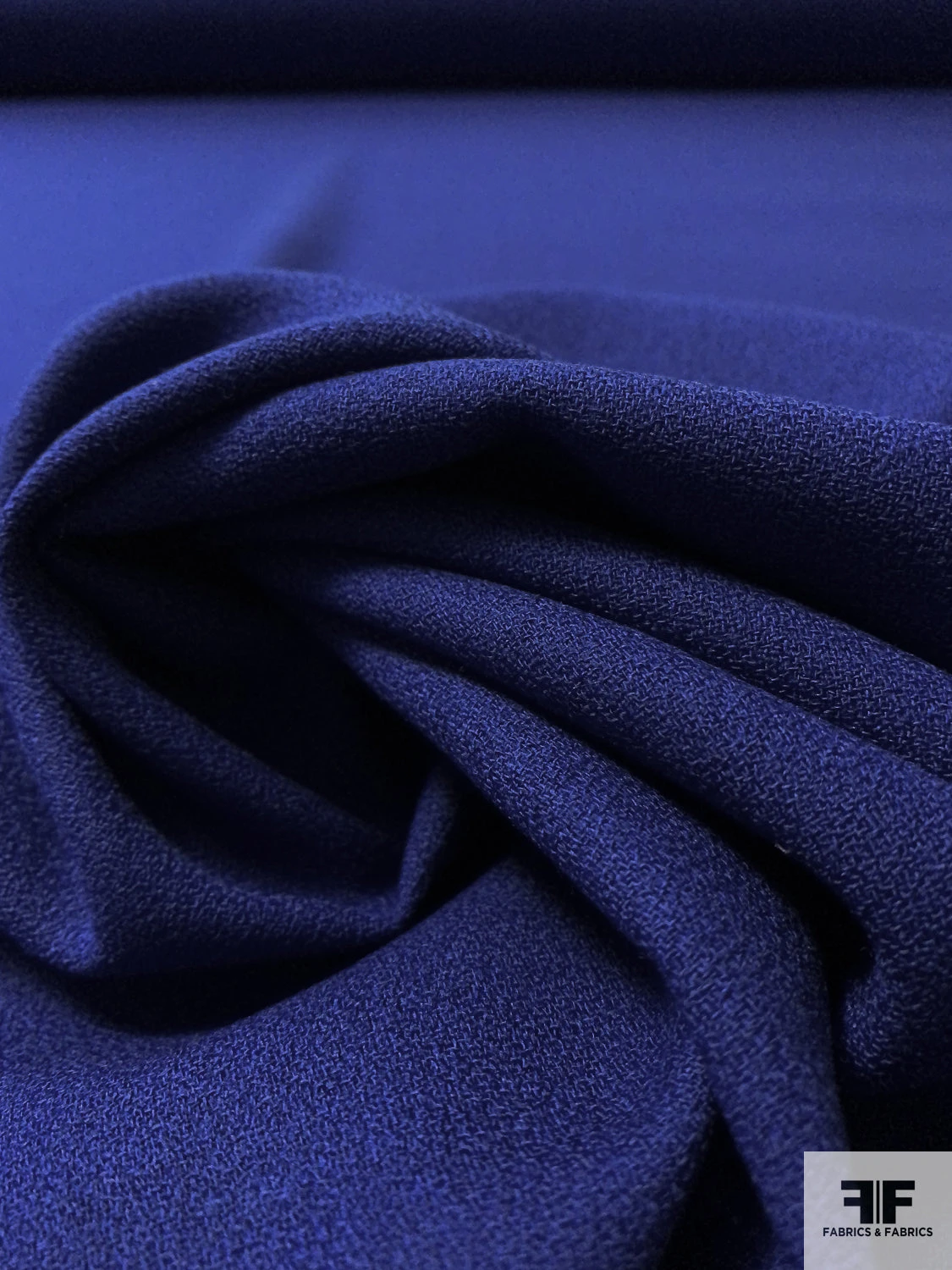 Solid Wool Crepe - Royal Blue 6 Solid Wool Crepe - Royal Blue - Image 4