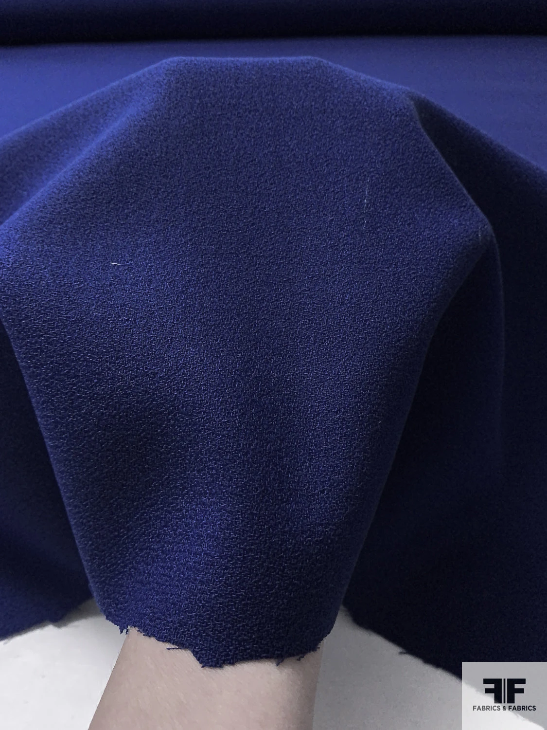 Solid Wool Crepe - Royal Blue 8 Solid Wool Crepe - Royal Blue - Image 6