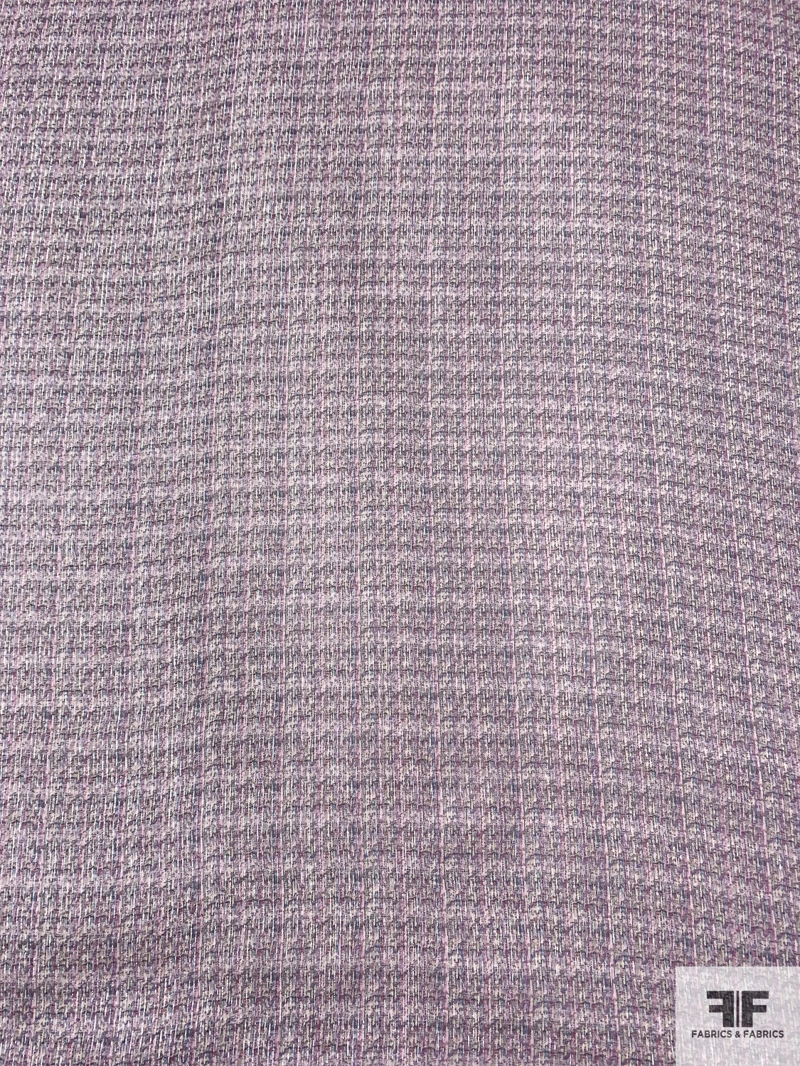Lurex Pinstriped Hazy Graphic Printed Silk Chiffon - Purple / Orchid / Blue / Grey / Silver 6 Lurex Pinstriped Hazy Graphic Printed Silk Chiffon - Purple / Orchid / Blue / Grey / Silver - Image 4