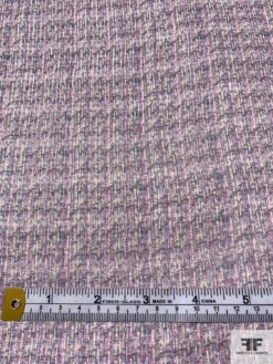 Lurex Pinstriped Hazy Graphic Printed Silk Chiffon - Purple / Orchid / Blue / Grey / Silver 15 Lurex Pinstriped Hazy Graphic Printed Silk Chiffon - Purple / Orchid / Blue / Grey / Silver -Fabrics And Fabrics Store 16766 6