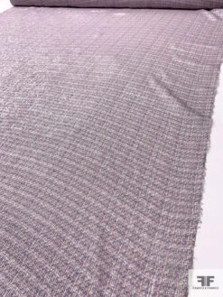 Lurex Pinstriped Hazy Graphic Printed Silk Chiffon - Purple / Orchid / Blue / Grey / Silver 16 Lurex Pinstriped Hazy Graphic Printed Silk Chiffon - Purple / Orchid / Blue / Grey / Silver -Fabrics And Fabrics Store 16766 7