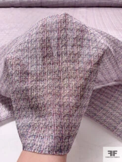 Lurex Pinstriped Hazy Graphic Printed Silk Chiffon - Purple / Orchid / Blue / Grey / Silver 17 Lurex Pinstriped Hazy Graphic Printed Silk Chiffon - Purple / Orchid / Blue / Grey / Silver -Fabrics And Fabrics Store 16766 8
