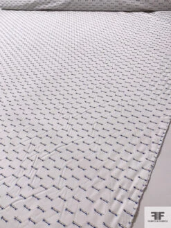 French Novelty Metallic Detailed Cotton Shirting - White / Blue / Gold 16 French Novelty Metallic Detailed Cotton Shirting - White / Blue / Gold -Fabrics And Fabrics Store 16896 7 f2027ef0 6ccf 464f afa3 da4d00716430