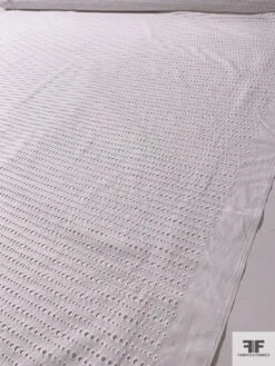 Made In Spain Circles Embroidered Eyelet Cotton Voile - White 15 Made In Spain Circles Embroidered Eyelet Cotton Voile - White -Fabrics And Fabrics Store 16916 6