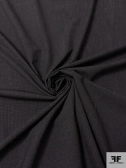 Italian Micro Windowpane Wool Suiting - Darkest Grey 12 Italian Micro Windowpane Wool Suiting - Darkest Grey -Fabrics And Fabrics Store 17013 2