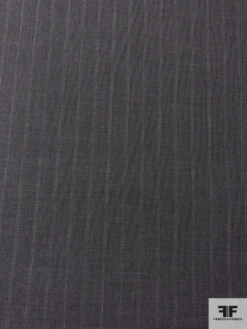Italian Vertical Striped Wool Suiting - Dark Grey 13 Italian Vertical Striped Wool Suiting - Dark Grey -Fabrics And Fabrics Store 17017 4