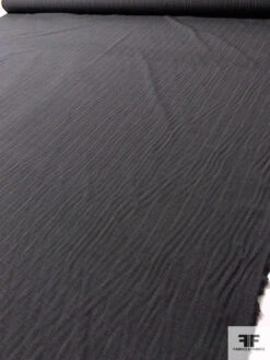 Italian Vertical Striped Wool Suiting - Dark Grey 14 Italian Vertical Striped Wool Suiting - Dark Grey -Fabrics And Fabrics Store 17017 7