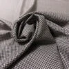 Italian Small Gingham Check Silk And Wool Suiting - Black / Champagne 2 Italian Small Gingham Check Silk And Wool Suiting - Black / Champagne -Fabrics And Fabrics Store 17025 3