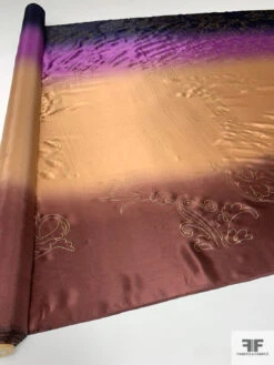 Regal Floral Foil Printed Silk Charmeuse - Purple / Camel / Brown / Gold 15 Regal Floral Foil Printed Silk Charmeuse - Purple / Camel / Brown / Gold -Fabrics And Fabrics Store 17163 7 ca3ea7b6 c066 4acc 80af a5539beefe83