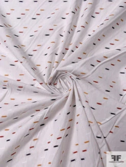 Ditsy Rectangles Woven Yarn-Dyed Cotton Shirting - White / Red / Navy / Turmeric 13 Ditsy Rectangles Woven Yarn-Dyed Cotton Shirting - White / Red / Navy / Turmeric -Fabrics And Fabrics Store 17310 1