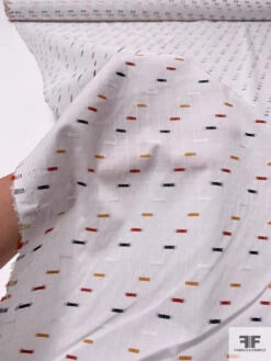 Ditsy Rectangles Woven Yarn-Dyed Cotton Shirting - White / Red / Navy / Turmeric 17 Ditsy Rectangles Woven Yarn-Dyed Cotton Shirting - White / Red / Navy / Turmeric -Fabrics And Fabrics Store 17310 8