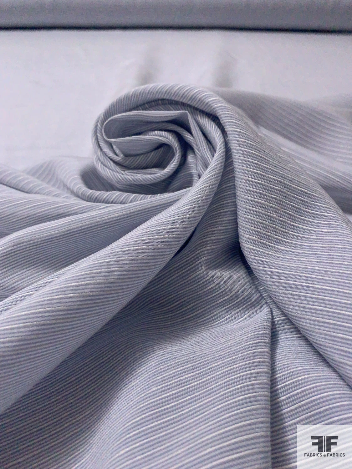 Soft Ottoman Silk And Cotton Shirting - Pale Lavender / Off-White 3 Soft Ottoman Silk And Cotton Shirting - Pale Lavender / Off-White