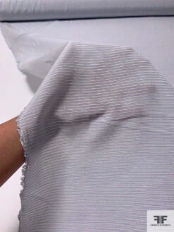 Soft Ottoman Silk And Cotton Shirting - Pale Lavender / Off-White 17 Soft Ottoman Silk And Cotton Shirting - Pale Lavender / Off-White -Fabrics And Fabrics Store 17320 8