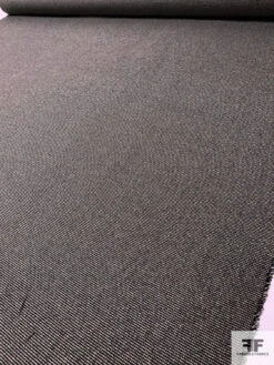 Italian Micro-Houndstooth Wool Suiting - Black / Off-White 10 Italian Micro-Houndstooth Wool Suiting - Black / Off-White -Fabrics And Fabrics Store 17367 7