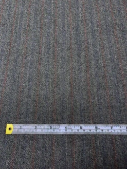 Vertical Striped Wool Suiting - Heather Grey / Orange / Periwinkle 11 Vertical Striped Wool Suiting - Heather Grey / Orange / Periwinkle -Fabrics And Fabrics Store 17405rev 4