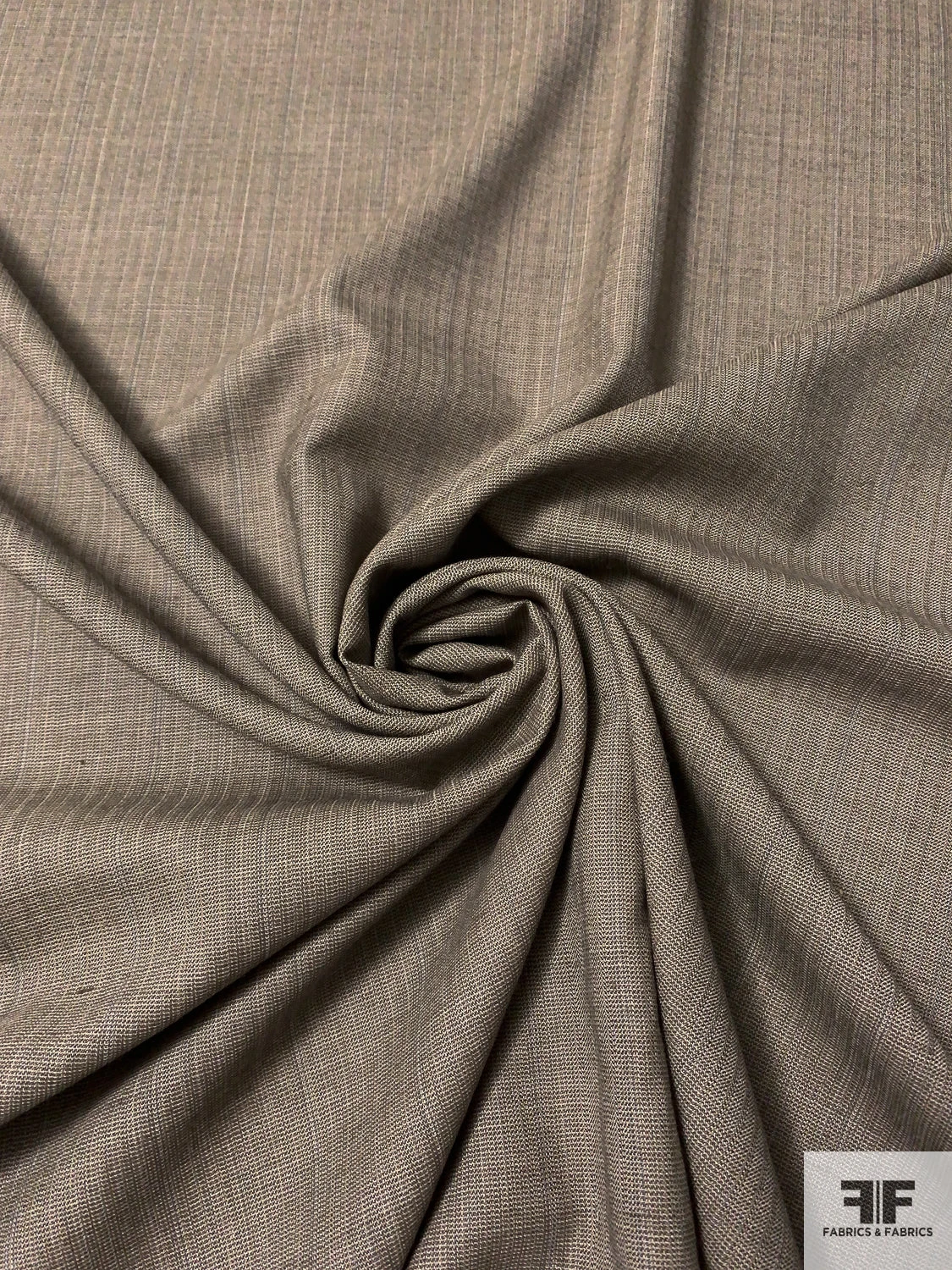 Plain-Weave Fine Wool Suiting - Earthy Beige 4 Plain-Weave Fine Wool Suiting - Earthy Beige - Image 2