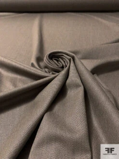 Timeless Twill Wool Suiting - Earthy Taupe