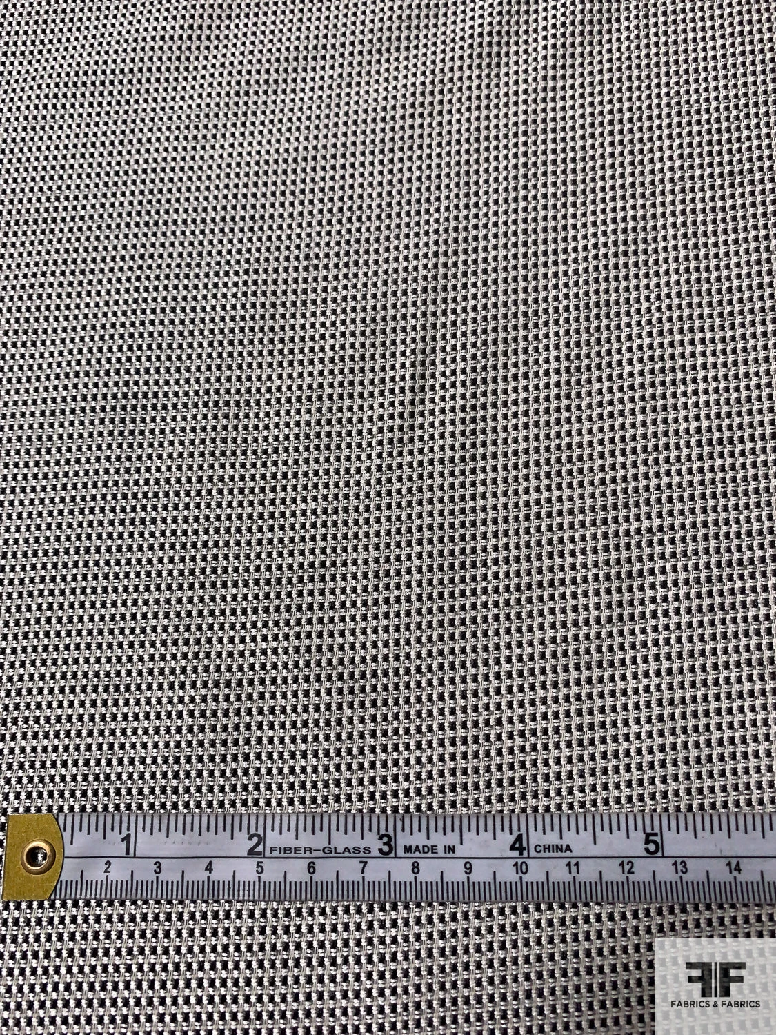 Italian Virgin Wool And Silk Fine Suiting - Black / Off-White / Light Grey 4 Italian Virgin Wool And Silk Fine Suiting - Black / Off-White / Light Grey - Image 2