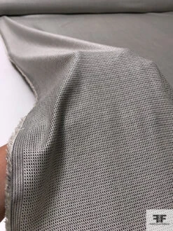 Italian Virgin Wool And Silk Fine Suiting - Black / Off-White / Light Grey 13 Italian Virgin Wool And Silk Fine Suiting - Black / Off-White / Light Grey -Fabrics And Fabrics Store 17438 8