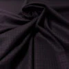 Italian Gingham Check Fine Wool Suiting With Mechanical Stretch - Sangria Purple / Black -Fabrics And Fabrics Store 17440 3