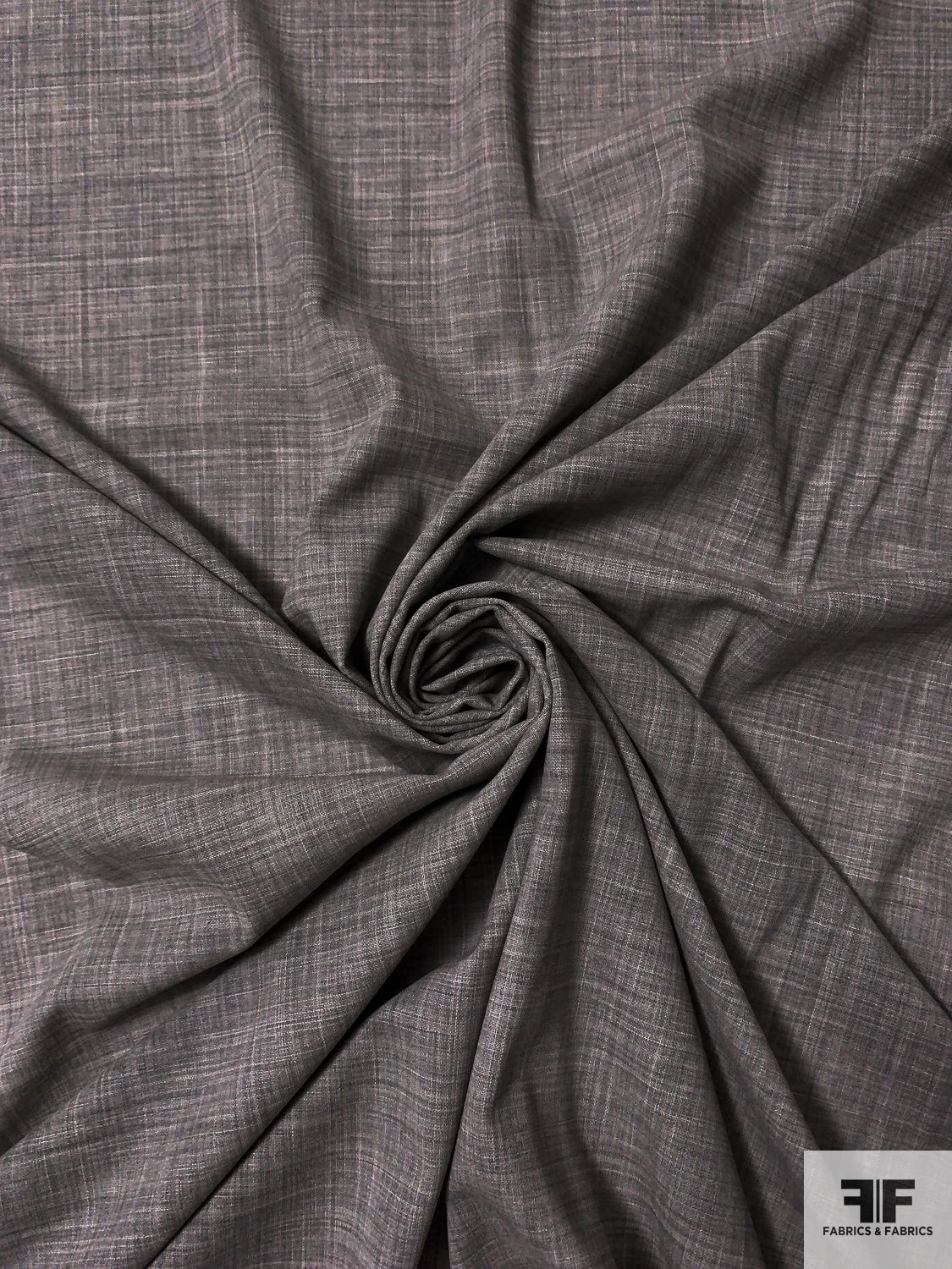 Italian Fine Plain-Weave Stretch Wool Suiting - Grey 6 Italian Fine Plain-Weave Stretch Wool Suiting - Grey - Image 4