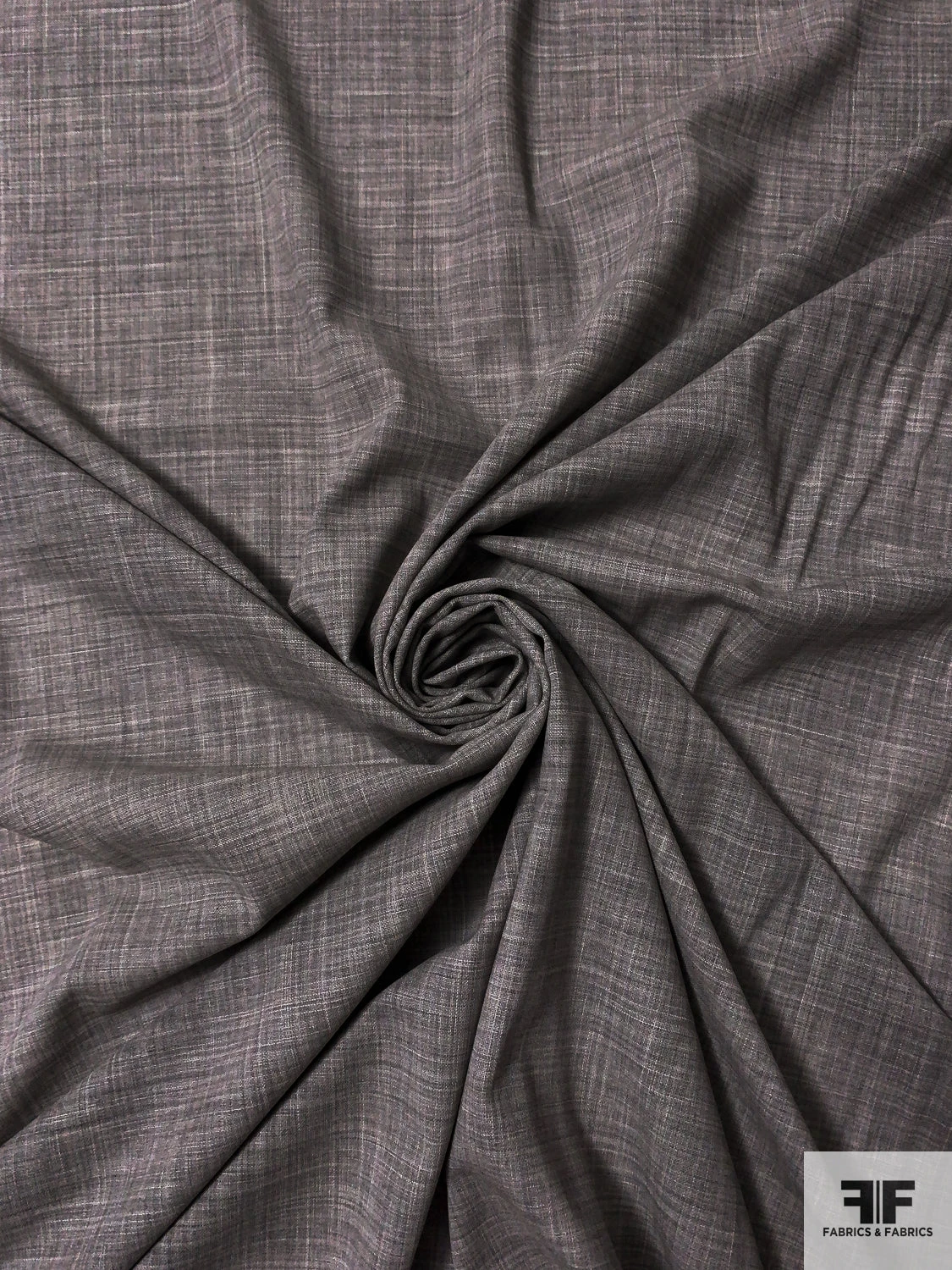 Italian Fine Plain-Weave Stretch Wool Suiting - Grey 5 Italian Fine Plain-Weave Stretch Wool Suiting - Grey - Image 3