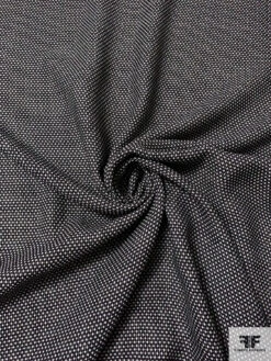 Italian Timeless Wool Tweed Suiting - Black / Off-White 13 Italian Timeless Wool Tweed Suiting - Black / Off-White -Fabrics And Fabrics Store 17467 2