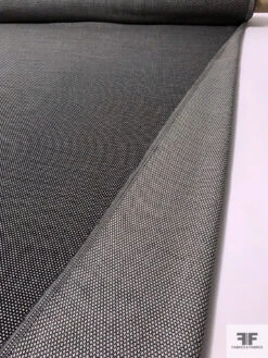 Italian Timeless Wool Tweed Suiting - Black / Off-White 17 Italian Timeless Wool Tweed Suiting - Black / Off-White -Fabrics And Fabrics Store 17467 7