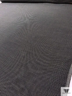 Italian Timeless Wool Tweed Suiting - Black / Off-White 18 Italian Timeless Wool Tweed Suiting - Black / Off-White -Fabrics And Fabrics Store 17467 8