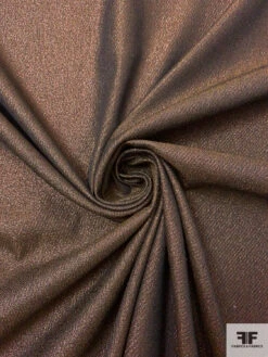 Italian Twill Weave Stretch Metallic Suiting - Copper Brown 11 Italian Twill Weave Stretch Metallic Suiting - Copper Brown -Fabrics And Fabrics Store 17500 2