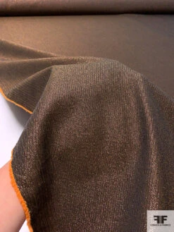 Italian Twill Weave Stretch Metallic Suiting - Copper Brown 14 Italian Twill Weave Stretch Metallic Suiting - Copper Brown -Fabrics And Fabrics Store 17500 7