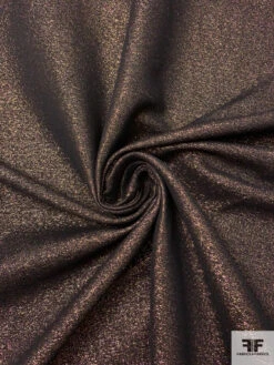 Italian Metallic Suiting With Vertical Stretch - Copper / Gold / Black -Fabrics And Fabrics Store 17522 1