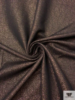 Italian Metallic Suiting With Vertical Stretch - Copper / Gold / Black -Fabrics And Fabrics Store 17522 2