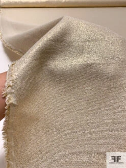 Italian Solid Lamé Suiting - Gold / Beige 15 Italian Solid Lamé Suiting - Gold / Beige -Fabrics And Fabrics Store 17526 8