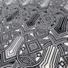 Italian Geo-Pixelated Printed Crinkled Shimmery Cotton Voile - Black / Off-White 2 Italian Geo-Pixelated Printed Crinkled Shimmery Cotton Voile - Black / Off-White -Fabrics And Fabrics Store 17543 7